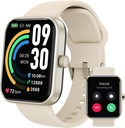 TOZO 2025 Nuovo aggiornamento Smart Watch for Men Women for iPhone&Android, 1.83" Fitness Tracker Bluetooth Call [Answer/Make], IP68 impermeabile Sleep Monitor, 100+ Modalità Sport Gold