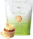 Polvere proteica a base di piante TRU, BCAA, EAA, 20g Vegan Rice Brown & Pea Protein, 100 Calorie, 27 Vitamine, Nessun aroma artificiale 25 Servings (Coccolato di banana di burro di arachidi)