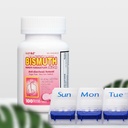 HealthA2Z® Mega Savings Bundle: Bismuth Subsalicylate 262mg, 100 compresse masticabili & 7- giorno XL Pills Organizer