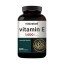NaturalBell Vitamin E Oil Softgels, 1.000 IU Per Serving, 300 Pills | Integratori Antiossidanti Essenziali, Facilmente Assorbuto Forma – Supporta Pelle, Cuore e Salute Immune – Non OGM