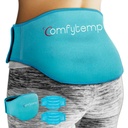 Pacchetto di ghiaccio comodo per il sollievo del dolore posteriore, 2 confezioni, FSA eleggibile, gel riutilizzabile in basso avvolgitore di ghiaccio per lesioni Sciatica, compressione fredda calda per lombare inferiore, vita, uomini donne dopo il regalo di chirurgia