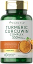 Carlyle Turmeric Supplemento 550mg | 60 capsule | CurcuWin Extract Complex | Vegetariano, Non OGM, Gluten Free