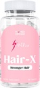 Laura Posada Donna Capelli-X Advanced Hair Strengthening Supplementi per Visibilmente Thicker, Più forte crescita dei capelli con vitamina C, B12 - Non OGM 60 Conte 100% naturale Made in Italy