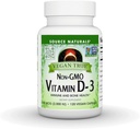 Sorgente Naturals Vegan True, Non OGM Vitamin D-3, Integratore alimentare per Immune e Bone Salute*, 2000 IU - 90 capsule