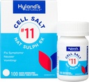 Hyland's No. 11 Cell Salt Nat Sulph 6X Tablets, Cold and Flu Medicine, Nausea Relief, Tabelle di dissoluzione rapida, 100 Count