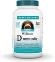 Fonte Naturals Wellness D-mmunity, Bio-Aligned Vitamin D Formula Immune, Supporta l'assorbimento ottimale e l'utilizzo* - 120 capsule vegetariane