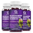 Glucosamina Chondroitin Gummies - 2- Pack, Glucosamina 1500mg Extra Strength con MSM & Elderberry, Supporto per la flessibilità, Miglior Cartilage & Integratore di supporto immunitario per gli uomini e la ferita - 180 Gummies