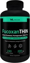 ML Naturals FucoxanTHIN 240 capsule vegetali. Fucoxanthin 10% 200 mg per Serving, Supporta Metabolismo e Antiossidante, NSF-Certified & cGMP-Compliant