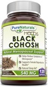 Pure Naturals Black Cohosh Menopause Relief - Soluzioni naturali per il supporto di menopausa - 540 Mg supplemento con estratto di radice puro 120 capsule
