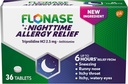 Flonase Nighttime Allergy Relief Tablets, Fino a 6 ore di medicina allergia - 36 compresse rivestite