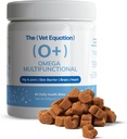 Omega Multifunzionale per cani – Duck-Flavored, 90 Chews – con Marine Sourced Omega-3s – Supporta Joint, Skin, Coat & Immune Health