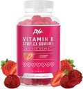 Avilana vitamina B Complex Proprio per le donne Vegan Gummies con vitamina B12, B7 (Biotin), B6, B3 (Niacin), B5, B6, B8, B9 (Folate)s, Energy and Healthy Immune System (1 confezione)