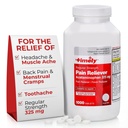 TIME-CAP Los Angeles, INC. Timely Acetaminophen 325 MG Tablets 1000 Count - Regolare resistenza dolore sollievo - Crampe mestruali, Riduttore di febbre, Dolore minore di artrite