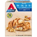 Atkins Snack Bar, Peanutty Overload, 8g Protein, 7g Fiber, 3g Carbs Net, Keto Friendly, 16 Conte