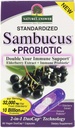 Risposta della natura Sambucus + Probiotico | Nuovo 2-in-1 raddoppiare il vostro supporto immunitario | 32,000mg Standardized Fresh Elderberry Duo Cap con 10 miliardi di CFU Probiotic | Gluten-Free, Non-GMO | 60 capsule vegane