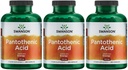 Acido pantotenico Swanson (Vitamina B-5) Metabolismo energetico Nerve Funzione Support 500 mg 250 capsule (3 Pack)