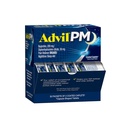 Advil PM Pain Reliever e Nighttime Sleep Aid, Medicina del dolore con Ibuprofene per il sollievo del dolore e Citrato di difenidramina per un aiuto al sonno - 50x2 Caplets ricoperti