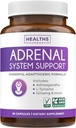 Supporto del sistema surrenale & Cortisol Manager (2 mesi di alimentazione) Potente Ashwagandha & L-Tyrosine Fatigue Supplemento - Mantenere livelli di cortisolo bilanciati, Salute, & Stress Relief - Non-GMO - 60 capsule