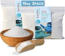 Baraka Ceramic Neti Pot Sinus Rinse con sale marino minerale - Soluzione salina - Abbinamento con il vostro vaso in ceramica Neti - Risciacquare la cura del seno - Risciacquare il naso - Sale nasale - Risciacquare il sale marino minerale (16 oz - 2 Pack)