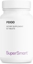 Supersmart - Supplemento PS100 300mg al giorno (Phosphatidylserine) - Salute e protezione del cervello - Supporto di memoria | Non-GMO & Gluten Free - 60 compresse