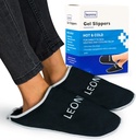 Gel Ice Pack pantofole - Fornisce Terapia Calda e Fredda per Pain Pain Pain Pain Pain Relief per Piedi, Gout Relief, Piedi di Swollen, Fasciite Plantar e Heel Spurs- One Size Fits Most (nero)
