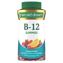 Vitamina di Bounty della natura B12 Gummies, Integratore alimentare, Supporta il metabolismo energetico e la salute del sistema nervoso, Misto sapore di bacche, 500mcg, 90 Gummies