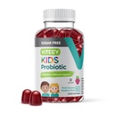Viteey Probiotic Gummies per bambini - 2 miliardi di CFU - Probiotici Kids costipation Relief, Natural Immune & Digestive Health Support - Vegan, Gelatin Free, OGM Free - Tasty Chewable Raspberry aromaed