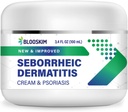 Dermatite seborroica Crema viso – viso, Scalp & trattamento idratante del corpo per la pelle frizzante, prurito – Lozione quotidiana per la psoriasi e dermatite sollievo - Uomini e donne - 3.4 Fl Oz