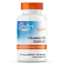 Migliore vitamina D3, capsula 5, 000 Iu per le ossa sane, denti, cuore e supporto immunitario, non OGM, senza glutine, soia gratuita, 720 conteggio (pacchetto di 1)