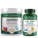 Prodotti di purezza JointGel (Berry Flavor) + HA Joint Formula Bundle Bioactive Collagen Peptides + MSM - Supporta la funzione congiunta + Flessibilità Mentre fortifica il cartilage congiunto - Acido ialuronico +Di più