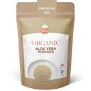 Polvere organica di Aloe Vera per pelle e capelli – 4 oz. - Aloe Barbadensis - Maschera di viso nutriente per la bellezza naturale, certificata USDA Organic & Non OGM