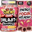Pure Himalayan Shilajit Gummies - High Potency Gold Grade Resina - Energy Boost e Supporto Immune per Uomini e Donne con Ashwagandha e Shatavari - 60 Gummy - Strawberry & Banana