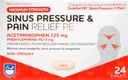 Rite Aid Sinus Pressure and Pain Reliever PE, Non-Drowsy - 24 compresse | Sinus Relief | Rilievo del dolore | Decongestionante nasale | Medicina fredda per gli adulti | Medicazione allergia | Allergy Relief | Mucus Relief