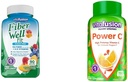 Vitafusion Fiber Well Fit Gummies 90 Conte e Power C Vitamina C Gummies per il supporto immunitario 150 Conte