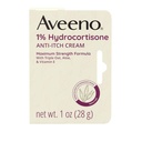 Aveeno Resistenza massima 1% Idrocortisone Crema Anti-Itch, Triple Oat, Aloe & Vitamina E per Itch Rilievo Da Eczema, Psoriasi, Insetto Bites, Poison Ivy, Oak & Sumac & Detergents, 1 oz, 2 Pack