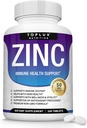 Integratore di zinco 50mg per il supporto immunitario – puro ossido naturale di zinco per aumentare il sistema immunitario, la pelle e il supporto antiossidante, Booster di immunità di alta potenza, per le donne degli uomini, 100 compresse