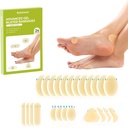 Gel Blister Hydrocolloid Bandage Pads- Bukihome 24 Conte Blister Cuscini per Piede, Toe, Tacco - Water Resistant Bandages, Blister Pads for Prevention & Recovery (Variety Pack)