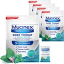 Mucinex InstaSoothe Sore Throat + Cough Relief Herbs Alpine & Mint Flavor, Fast Acting, Cooling Comfort, Potente Sore Throat Oral Pain Reliever, 40 Medicated Drops (40 Count (Pack of 5))