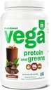 Vega Proteine e Greens Protein Powder, Cioccolato - 20g vegetali Protein Plus Veggies, Vegan, Non OGM, Pea Protein per Donne e Uomini, 2.1bs
