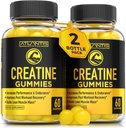 Atlantis Nutrition Creatine Monohydrate Gummies for Strength & Athletic Performance - 5g Creatine Per Serving - Costruire il muscolo, Aumentare le prestazioni e migliorare il recupero post allenamento - 120 Count