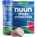Tavolette Nuun Sport Electrolyte con Magnesio, Calcio, Potassio, Cloruro & Sodio, Gluten Free & Vegan, Watermelon, 8 Pack (80 Serve Totale)