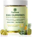 EAA Gummies 120 Gummies (Pineapple), Aminoacidi essenziali - Tutti 9 Aminoacidi essenziali (EAA) e Tutti Aminoacidi a catena ramificata (BCAA), Non OGM, Gluten Free, Per vegetariani