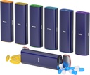 Organizzatore di pillole settimanali 2 volte al giorno, KANGYAN alluminio lega Travel Pill Box 7 giorno, Am Pm Twice Daily Pill Case, Pillola contenitore per vitamina, Medicina, Supplemento, Fish Oil