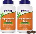 Ora Gel menta piperita con olio di zenzero e olio di finocchio, 150 Softgels (pacchetto di 2), rivestita enterica