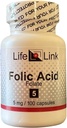 LifeLink Folic Acid | 5 mg x 100 capsule | Salute Prenatale, Vitamina B Essenziale | Gluten Free & Non-GMO | Prodotto negli Stati Uniti