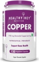Gluconato di rame - Forma altamente biodisponibile - Non OGM, Gluten Free -120 Veg. Capsule
