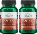 Swanson EFAs- Krill Oil - Forza massima - 1 g, 30 Softgels (2 Confezione)