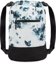 Flex Cinch Drawstring Gym Bag per le donne con disegni grafici | Durable Lightweight Gym Cinch Borse | Grande per Gym Bag, Viaggi e Pernottamenti | Teal - Fiori