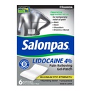 Salonpas Lidocaine 4% Dolore allevia Gel-Patch, 6 Conte, per schiena, collo, spalla, ginocchio & Elbow Pain