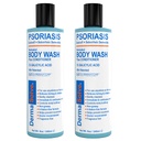 Dermasolve Medicated Psoriasis Body Wash - 2-Pack (8,0 oz ciascuno) - Provato a fornire sollievo da Psoriasi, Eczema & Dermatite seborroica, Dottore Raccomandato per Asciugare, Itchy, Rosso, Flaky, Pelle Scaly
